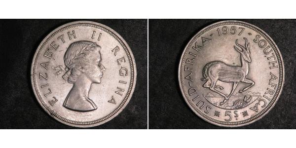 5 Shilling South Africa Silver Elizabeth II (1926-2022)