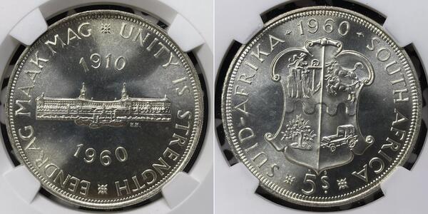 5 Shilling South Africa Silver 