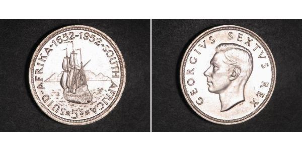 5 Shilling South Africa Silver George VI (1895-1952)