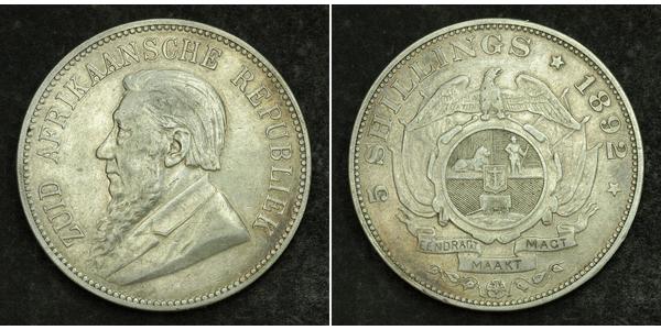 5 Shilling South Africa Silver Paul Kruger (1825 - 1904)
