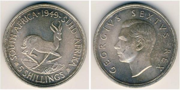 5 Shilling South Africa Silver George VI (1895-1952)