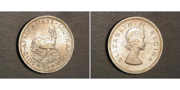 5 Shilling South Africa Silver Elizabeth II (1926-2022)