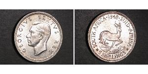 5 Shilling South Africa 銀 乔治六世 (1895-1952)