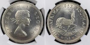 5 Shilling South Africa 銀 伊丽莎白二世 (1926-2022)