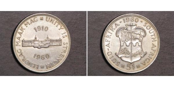 5 Shilling South Africa 銀 