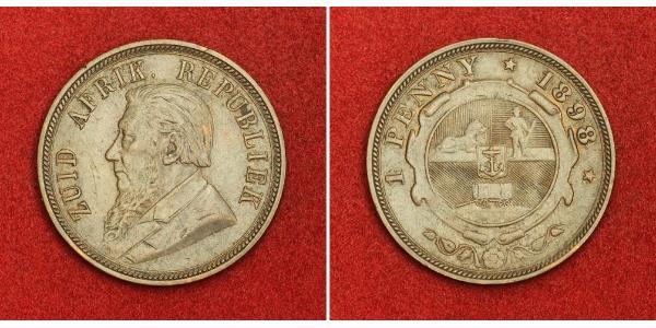 5 Shilling South Africa 銀 保罗·克留格尔 (1825 - 1904)