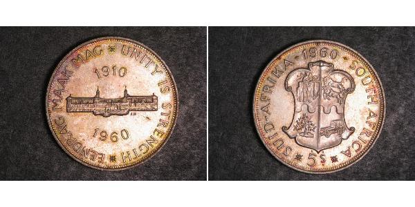 5 Shilling South Africa 銀 