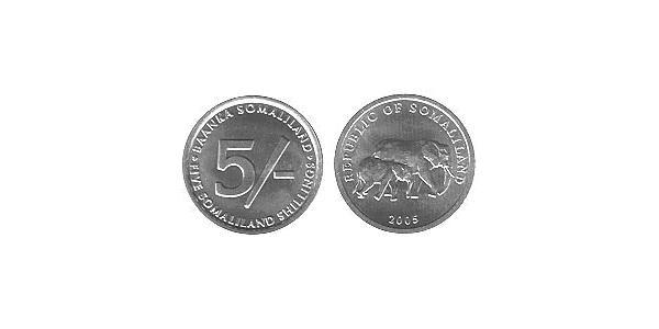 5 Shilling Somaliland 铝 