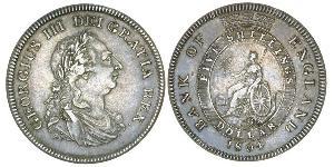 5 Shilling / 1 Dollar Royaume-Uni de Grande-Bretagne et d