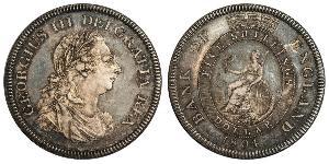 5 Shilling / 1 Dollar Britisches Weltreich (1497 - 1949) / Vereinigtes Königreich von Großbritannien und Irland (1801-1922) Silber Georg III (1738-1820)