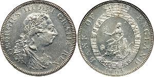 5 Shilling / 1 Dollar Britisches Weltreich (1497 - 1949) / Vereinigtes Königreich von Großbritannien und Irland (1801-1922) Silber Georg III (1738-1820)