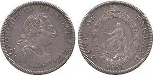 5 Shilling / 1 Dollar Britisches Weltreich (1497 - 1949) / Vereinigtes Königreich von Großbritannien und Irland (1801-1922) Silber Georg III (1738-1820)