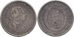 5 Shilling / 1 Dollar British Empire (1497 - 1949) / United Kingdom of Great Britain and Ireland (1801-1922) Silver George III (1738-1820)