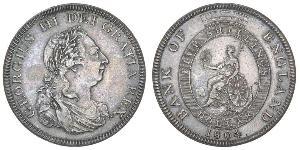 5 Shilling / 1 Dollar British Empire (1497 - 1949) / United Kingdom of Great Britain and Ireland (1801-1922) Silver George III (1738-1820)