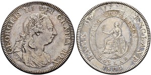 5 Shilling / 1 Dollar British Empire (1497 - 1949) / United Kingdom of Great Britain and Ireland (1801-1922) Silver George III (1738-1820)