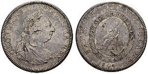 5 Shilling / 1 Dollar British Empire (1497 - 1949) / United Kingdom of Great Britain and Ireland (1801-1922) Silver George III (1738-1820)
