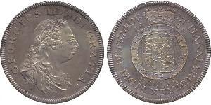 5 Shilling / 1 Dollar British Empire (1497 - 1949) / United Kingdom of Great Britain and Ireland (1801-1922) Silver George III (1738-1820)