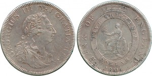 5 Shilling / 1 Dollar British Empire (1497 - 1949) / United Kingdom of Great Britain and Ireland (1801-1922) Silver George III (1738-1820)