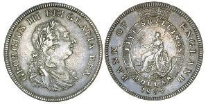 5 Shilling / 1 Dollar British Empire (1497 - 1949) / United Kingdom of Great Britain and Ireland (1801-1922) Silver George III (1738-1820)