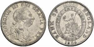 5 Shilling / 1 Dollar 大英帝国 / 大不列颠及爱尔兰联合王国 (1801 - 1922) 銀 喬治三世 (1738-1820)