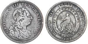 5 Shilling / 1 Dollaro Regno Unito di Gran Bretagna e Irlanda (1801-1922) / Impero britannico (1497 - 1949) Argento Giorgio III (1738-1820)