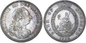 5 Shilling / 1 Dollaro Regno Unito di Gran Bretagna e Irlanda (1801-1922) / Impero britannico (1497 - 1949) Argento Giorgio III (1738-1820)