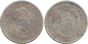 5 Shilling / 1 Dollaro Regno Unito di Gran Bretagna e Irlanda (1801-1922) / Impero britannico (1497 - 1949) Argento Giorgio III (1738-1820)