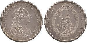 5 Shilling / 1 Dólar Imperio británico (1497 - 1949) / Reino Unido de Gran Bretaña e Irlanda (1801-1922) Plata Jorge III (1738-1820)