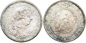 5 Shilling / 1 Dólar Imperio británico (1497 - 1949) / Reino Unido de Gran Bretaña e Irlanda (1801-1922) Plata Jorge III (1738-1820)