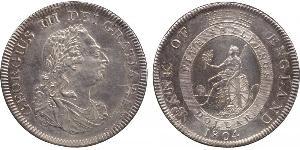 5 Shilling / 1 Dólar Imperio británico (1497 - 1949) / Reino Unido de Gran Bretaña e Irlanda (1801-1922) Plata Jorge III (1738-1820)