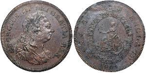 5 Shilling / 1 Dólar Imperio británico (1497 - 1949) / Reino Unido de Gran Bretaña e Irlanda (1801-1922) Plata Jorge III (1738-1820)