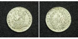 5 Soldo Stato Pontificio (752-1870) Argento Papa Pio IX (1792- 1878)