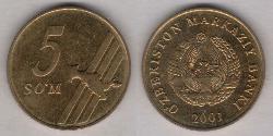 5 Som Ouzbékistan (1991 - )  