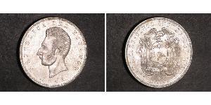 5 Sucre Ecuador Silber Antonio José de Sucre (1795 - 1830)