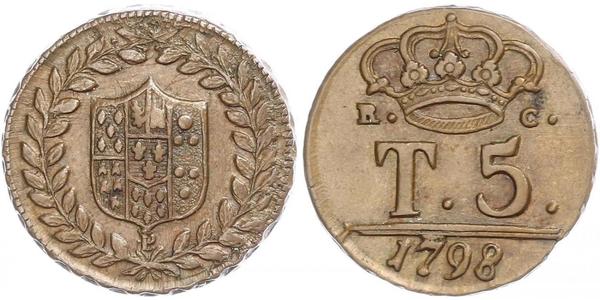 5 Tornesi Italian city-states Cobre 