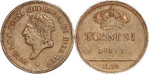 5 Tornesi Italian city-states Kupfer 