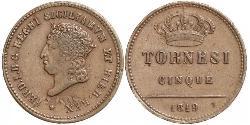 5 Tornesi Italian city-states Rame 
