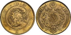 5 Yen 大日本帝国 (1868 - 1947) 金 明治天皇 (1852 - 1912)