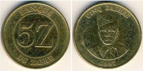 5 Zaire Republic of Zaire (1971 - 1997)  