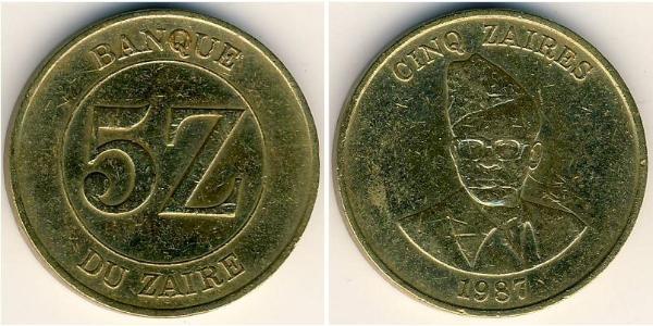 5 Zaire Republic of Zaire (1971 - 1997)  