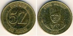 5 Zaire Республика Заир (1971 - 1997)  