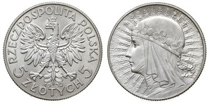 5 Zloty Deuxième République de Pologne (1918 - 1939) Argent Jean III Sobieski (1629-1696)