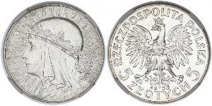 5 Zloty Deuxième République de Pologne (1918 - 1939) Argent Jean III Sobieski (1629-1696)