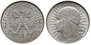 5 Zloty Deuxième République de Pologne (1918 - 1939) Argent Jean III Sobieski (1629-1696)