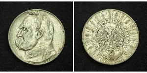 5 Zloty Deuxième République de Pologne (1918 - 1939) Argent Józef Piłsudski