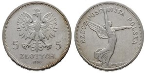 5 Zloty Deuxième République de Pologne (1918 - 1939) Argent 