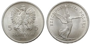 5 Zloty Deuxième République de Pologne (1918 - 1939) Argent 