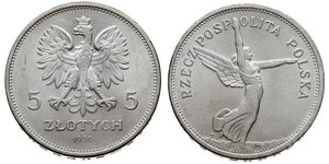 5 Zloty Deuxième République de Pologne (1918 - 1939) Argent 