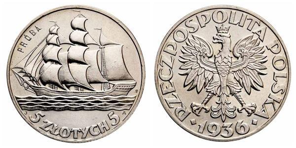 5 Zloty Deuxième République de Pologne (1918 - 1939) Argent 