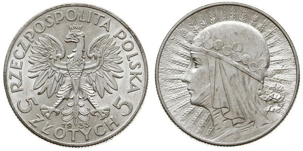 5 Zloty Deuxième République de Pologne (1918 - 1939) Argent Jean III Sobieski (1629-1696)